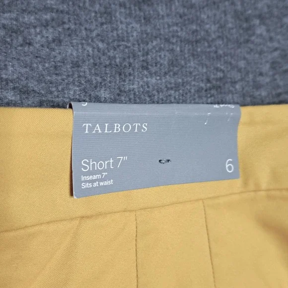 Talbots 7” Yellow Women's Shorts - Picture 12 of 13